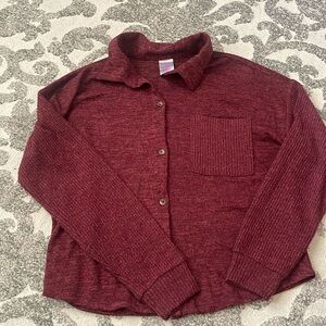 Burgundy sweater